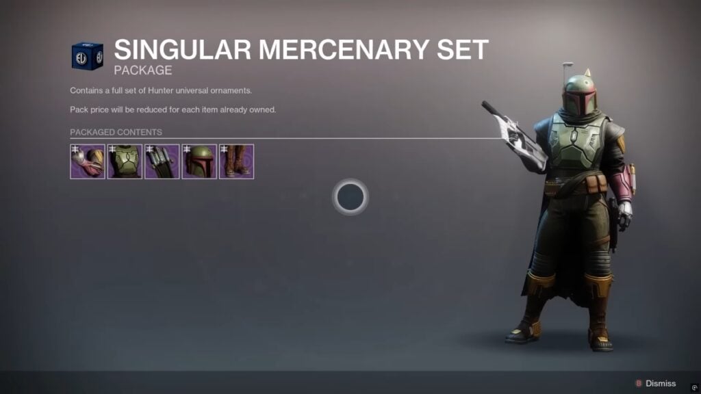 Destiny 2 Singular Mercenary Ornaments