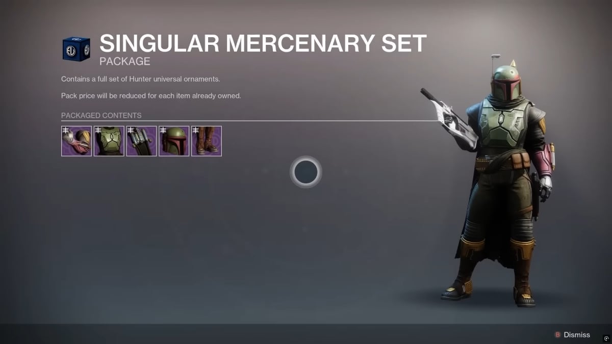 Destiny 2 Singular Mercenary Ornaments