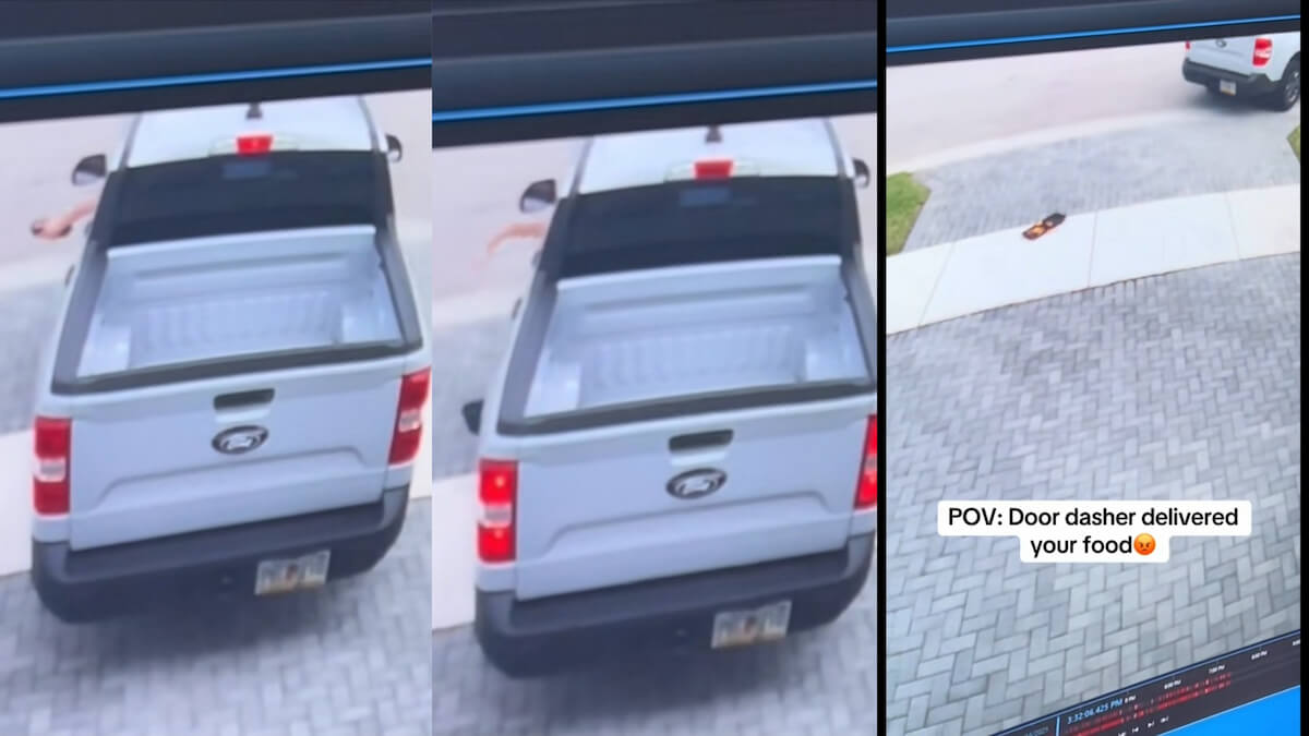DoorDash Driver Caught Tossing Food Onto Florida Woman’s Driveway, Leaves Order Spilled: ‘DoorDash Hires the Lowest of the Low’