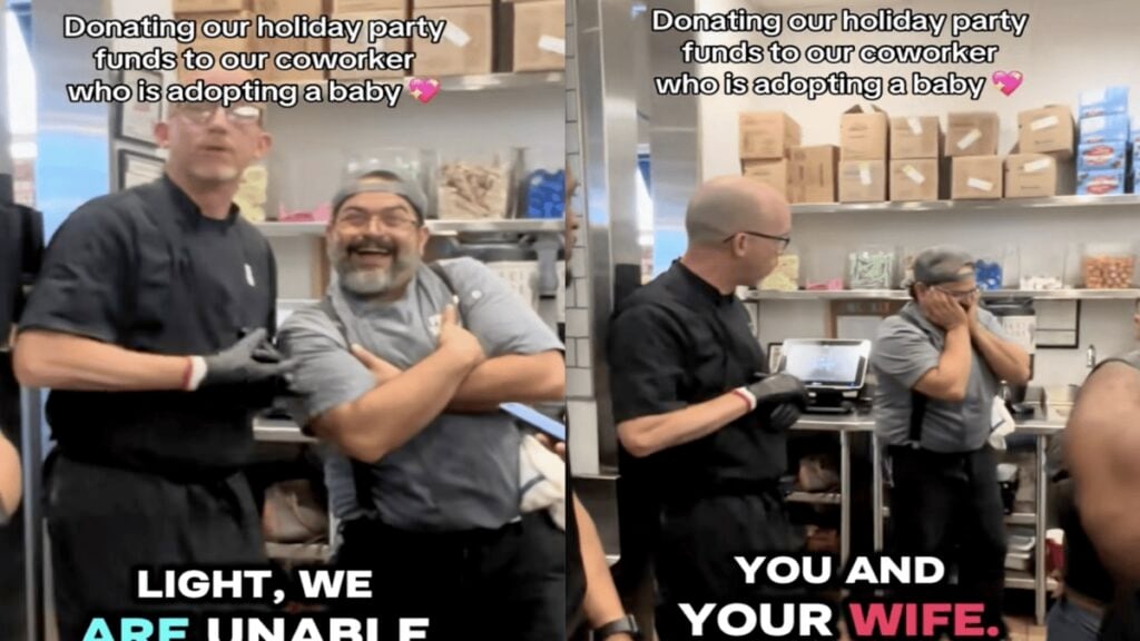 Florida Co-Workers Give Up Their Long-Awaited Christmas Party to Make an Adoption Dream Come True