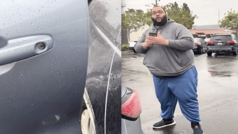 Heated California Scammer Tries to Say Woman Hit His Car with Her Door When She Didn’t, Takes His Anger Out on Her When She Proves Him Wrong