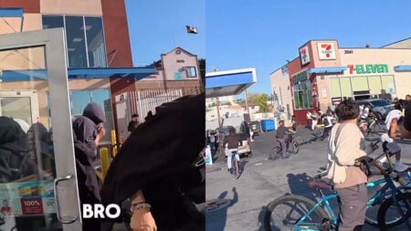 Teens Ransack Los Angeles 7-Eleven Near Downtown and Toss Snacks Outside to Their Group: ‘That’s Pack Mentality’ Teens Ransack Los Angeles 7-Eleven Near Downtown and Toss Snacks Outside to Their Group: ‘That’s Pack Mentality’