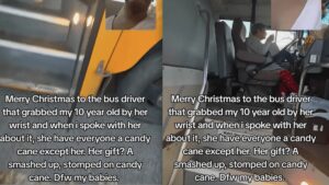 Louisiana Woman Gets Revenge on Bus Driver Who Grabbed Her Son by Gifting Her a Crushed Candy Cane for Christmas