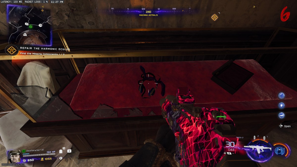 Machina Astra Mr Peeks headset location