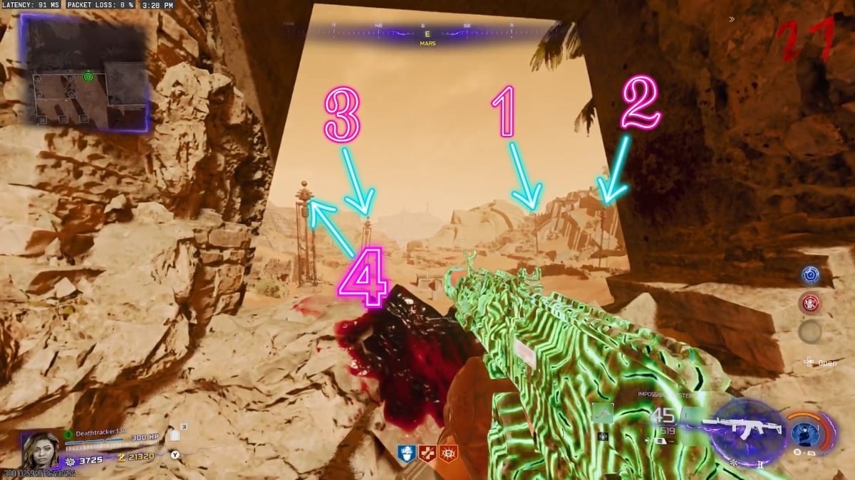 Mars Pylons easter egg Locations and order