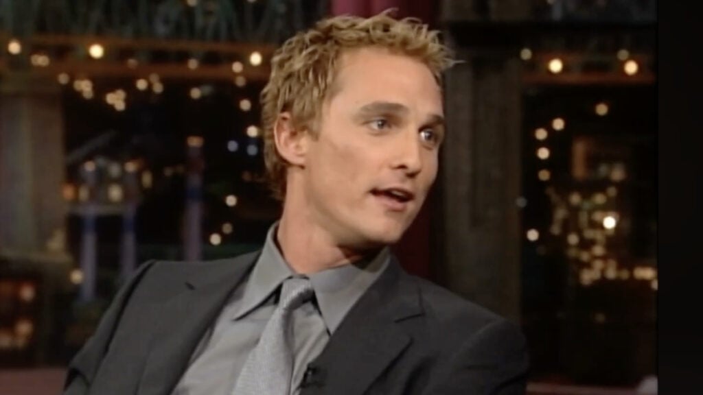 Matthew McConaughey Was Arrested For Playing Naked Bongos Letterman Interview