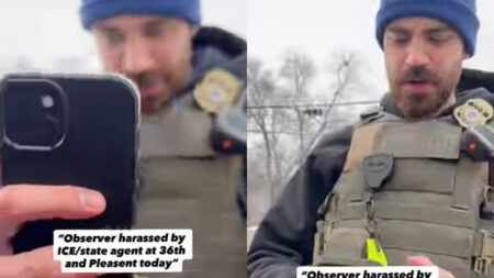 Observer Harassed by ICE Agent in Minneapolis, Phone Shoved in Her Face: ‘He Probably Just Ran Her Face Through Their Palantir Database’ Observer Harassed by ICE Agent in Minneapolis, Phone Shoved in Her Face: ‘He Probably Just Ran Her Face Through Their Palantir Database’