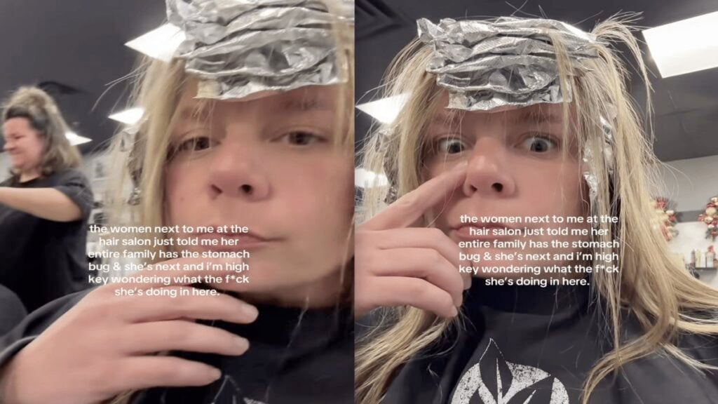 New Jersey Woman Astonished When She Finds Out the Woman Next to Her at the Hair Salon Probably Has the Stomach Bug