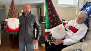 New York Couple Gifts Giant Gnome To Elderly Neighbor