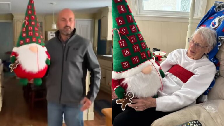 New York Couple Gifts Giant Gnome To Elderly Neighbor