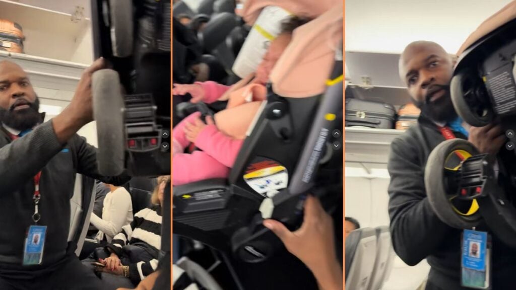 Oblivious Atlanta Flight Attendant Embarrasses Family After Not Believing Their Car Seat Was Airline-Approved 'That Baby is Terrified'