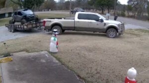 Oklahoma Truck Driver Misses Turn, So He Drives Through Someone's Yard