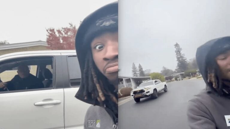 Racist California Boomer Profiles and Harasses Black Man Just Because He Thinks He Looks Suspicious, He’s Literally Just Trying to Work