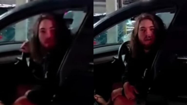 Racist California Man-Calls Black Man Racial Slurs