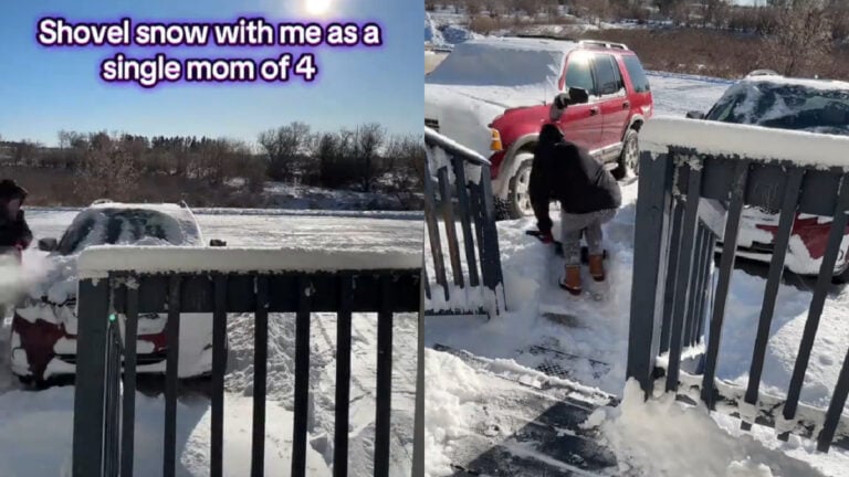 After Husband Leaves, North Dakota Mother Says She’s Better Off, ‘I was the one who always shoveled the snow’ Strong North Dakota Mother isn't Beat Up About Her Husband Leaving—He Wasn't Doing Much Anyway