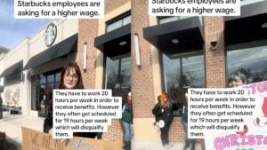 Virginia Starbucks Employee Explains During Strike How Coffee Company Denies Health Insurance to Its Workers in an Evil Move