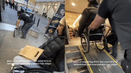 Disabled Tourist Discovers New York City Isn’t Wheelchair-Friendly, Except For One Awesome Bagel Shop ‘Never Feel Bad Getting the Accommodation He’s Entitled To’ Wheelchair User Discovers Much of New York City Isn’t Wheelchair-Friendly, But One Awesome Bagel Shop Accommodates
