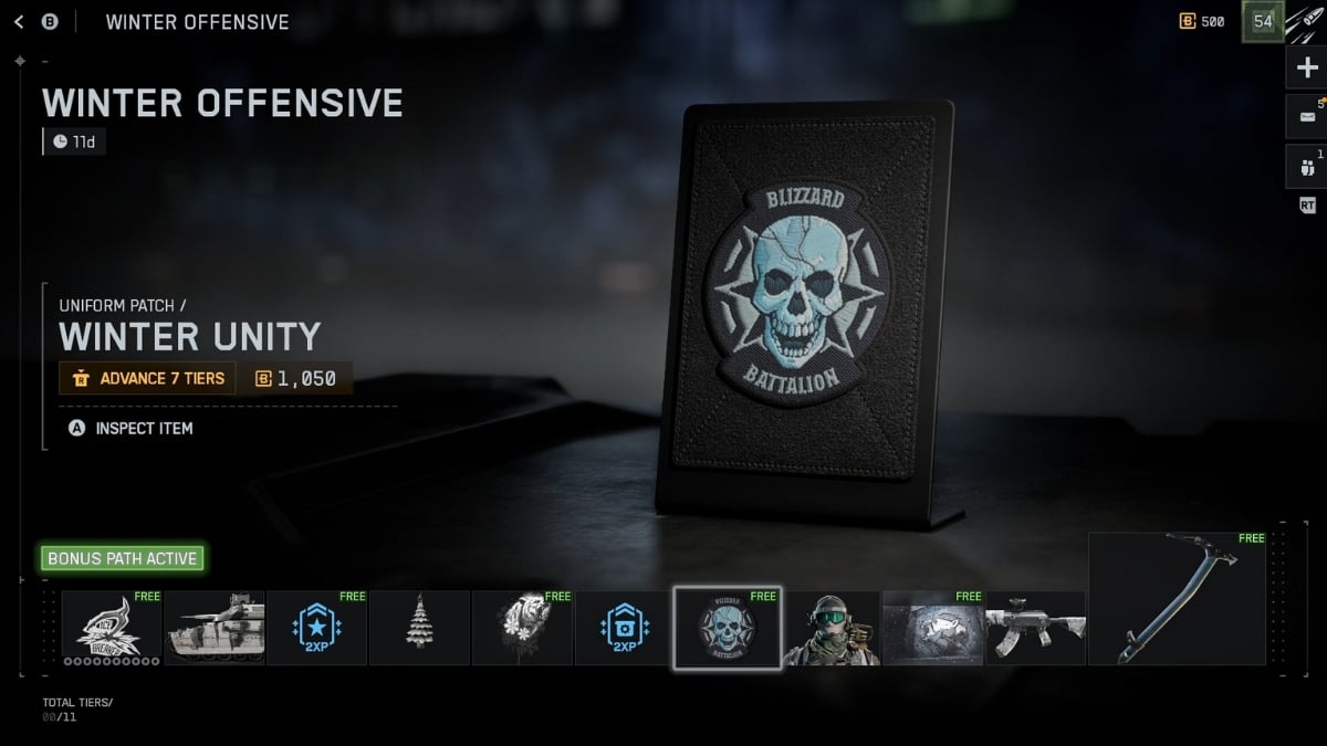 Winter Unity Uniform Patch