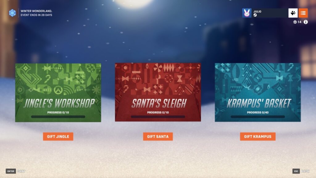 Winter Wonderland All Reward Tracks