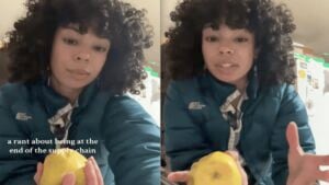 Woman Uses Rotten Apple to Show the Tragic Reality of Buying Produce in Alaska