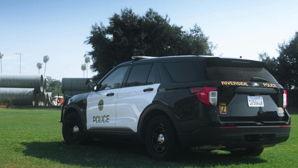 A picture of a police car similar to that of the Washington cop.