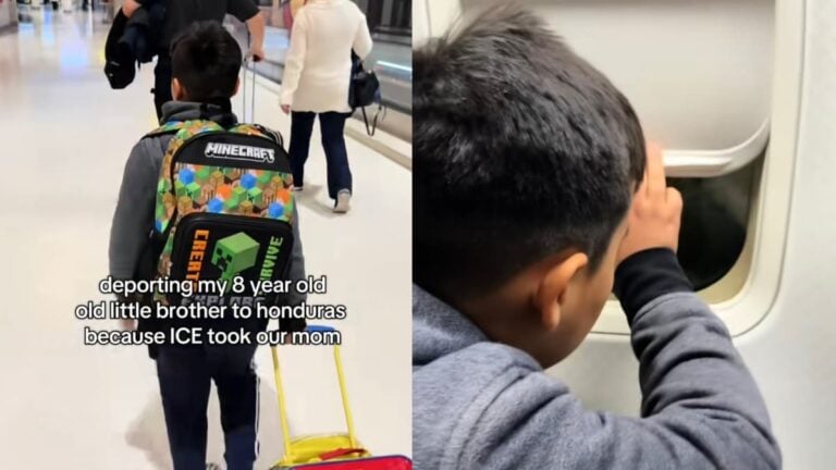 Heartbroken California Man Reveals Painful Moment His 8-Year-Old Brother Is Deported After ICE Deports Their Mom: ‘ICE Is a Terrorist Organization’ A picture of the California boy.