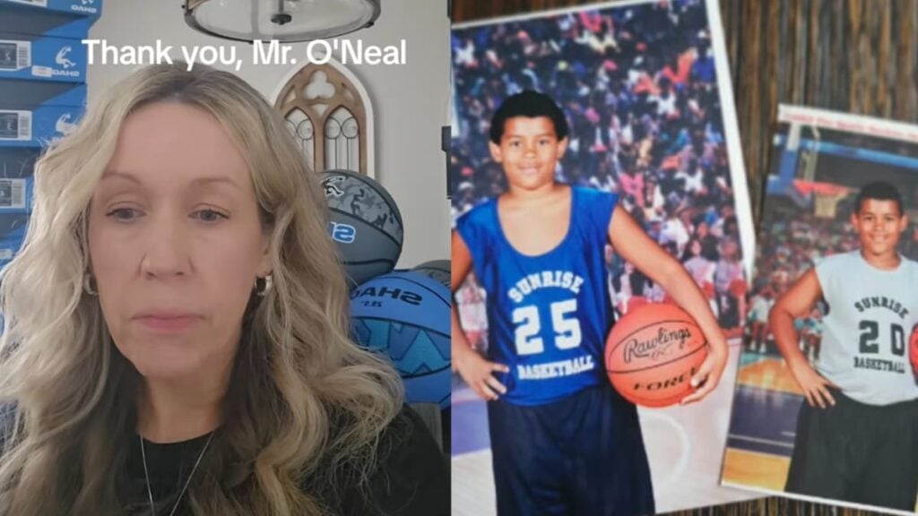 Emotional Florida Mom Thanks Shaquille O’Neal for Bonding With Her Late Son Through His Shoes, Then He Donates 300 Pairs in His Honor: ‘Shaq Is the Best Person on the Planet’ A picture of the Florida mom and her son.