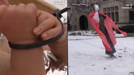 Outrage from Trump Supporters as Illinois Church Displays Anti-ICE Nativity Scene With Baby Jesus in Zip Ties: ‘That’s Not a Church’ A picture of the Illinois church's nativity scene.