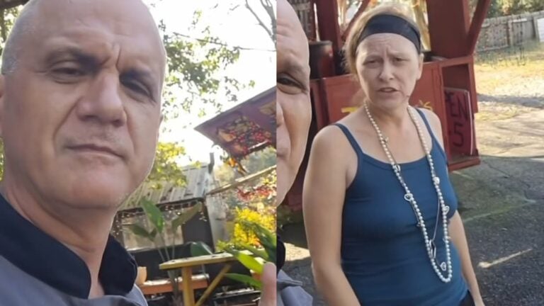 A picture of the Mississippi cafe owners.