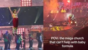 A picture inside the Texas church.