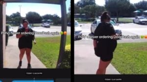 A picture of the Texas DoorDash driver.