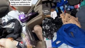 A picture taken by the Texas mechanic.