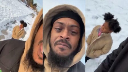 Detroit girl walking to school alone