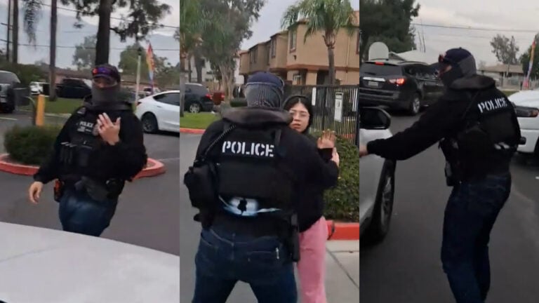 ICE agent in townhome