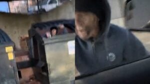 Maine woman finds man in dumpster