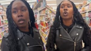 Maryland woman screams at gay man at grocery store.