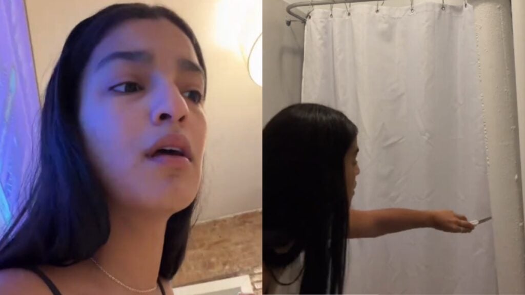 New York woman freaks over package in her home