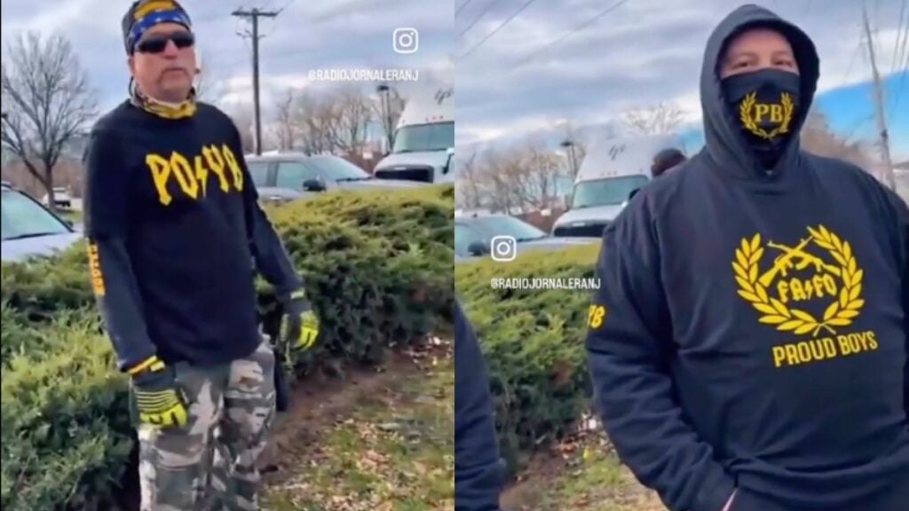 proud boys show up at a new jersey protest
