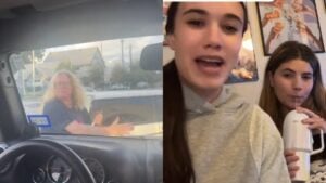 Texas road rage karen freaks out