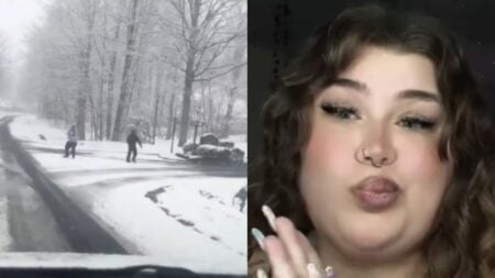 Virginia Woman Unleashes Fiery Rant At Teens Slinging Snowballs During Storm: ‘Where’s Your Mama? virginia teens throw snowball at moving car