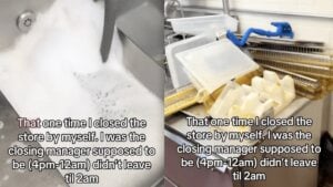 California McDonald’s Worker Spends While Night Cleaning Up Work Mess Because Everybody Else Clocked Out to Avoid Doing It
