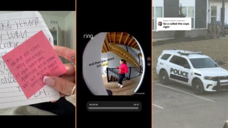 Caught on Door Camera Cincinnati Woman Accused of Taking Lululemon Package, Then Wearing It, ‘Hang the Pictures of Her Wearing It on All the Walls’