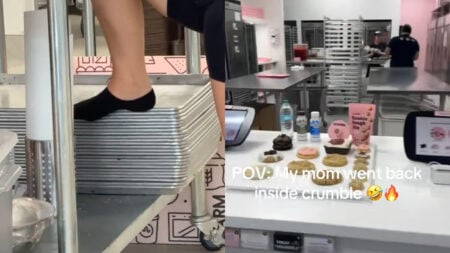 Florida Crumbl Cookie Employee Sparks Outrage After Foot-on-Tray Video Goes Viral on TikTok: ‘This Is Why I Eat at Insomnia Cookies’