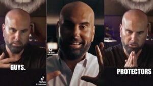 Florida influencer rant about women as he appears in a viral video screenshot.