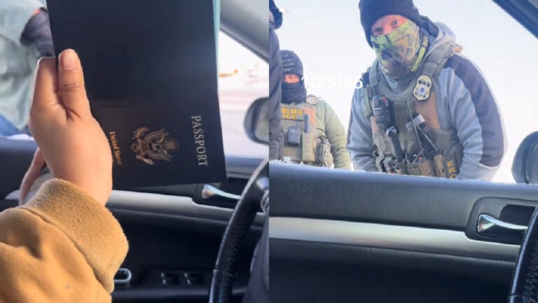 ICE Bully Minnesota Couple in a Parking Lot For 'Staring' at Agents, 'They were tryna find any excuse to do something'