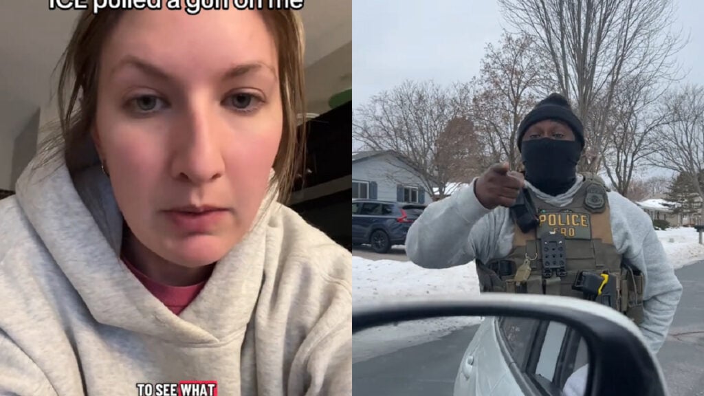 ICE Threatens to 'Lock Up' Minnesota Woman For 'Following' Agent, 'This man was brake checking me'