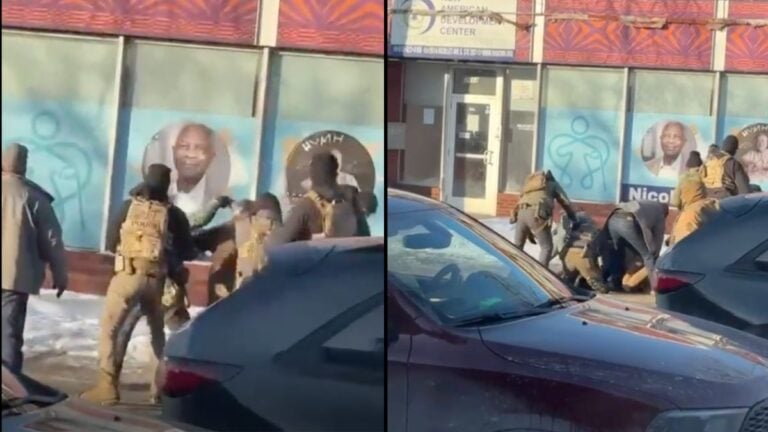 ICE agents attack unarmed man in minneapolis