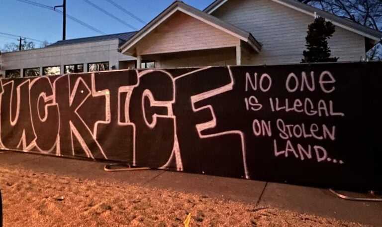 ICE graffiti in Texas