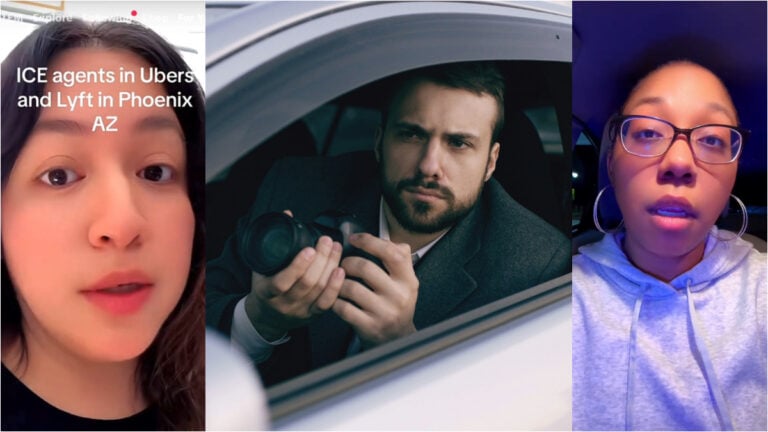 ICE uber and lyft undercover