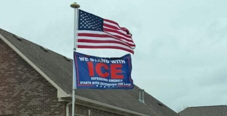 Indiana police officer supports ICE